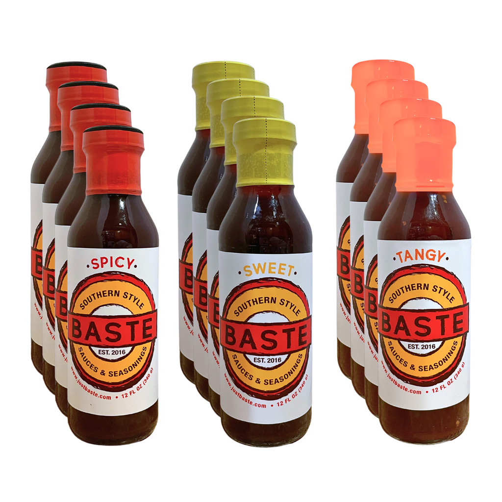 Case of Baste Sauces - Spicy, Sweet and Tangy