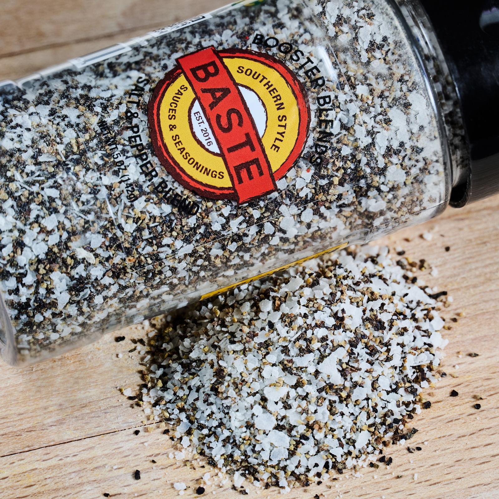 Baste Salt and Pepper Booster Blend and Loose Seasoning